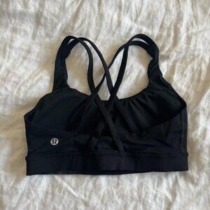 lululemon Energy Sports Bra | Size 4 | Black